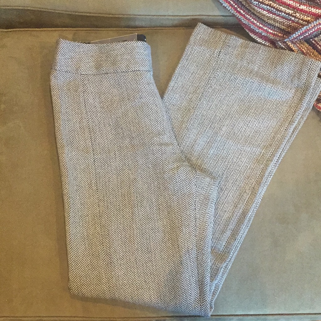 Herringbone Pattern Trousers